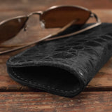 Alligator Black Glasses Case