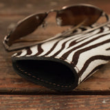 Soft Zebra Print Eyeglass Case