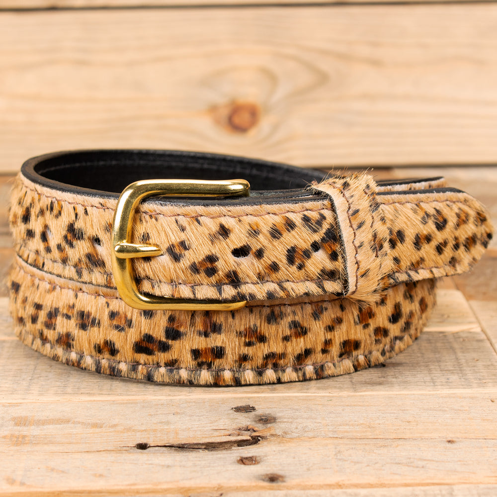 Furry Leopard Belt