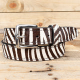 zebra print belt