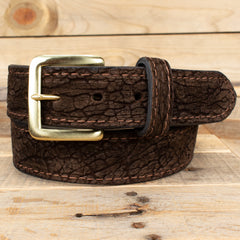 Hippo Brown Belt-Yoder Leather Company