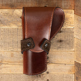 Hippo Banded Brown Revolver Holster