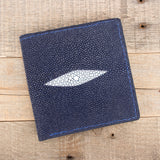 Navy Blue Jumbo Stingray Wallet