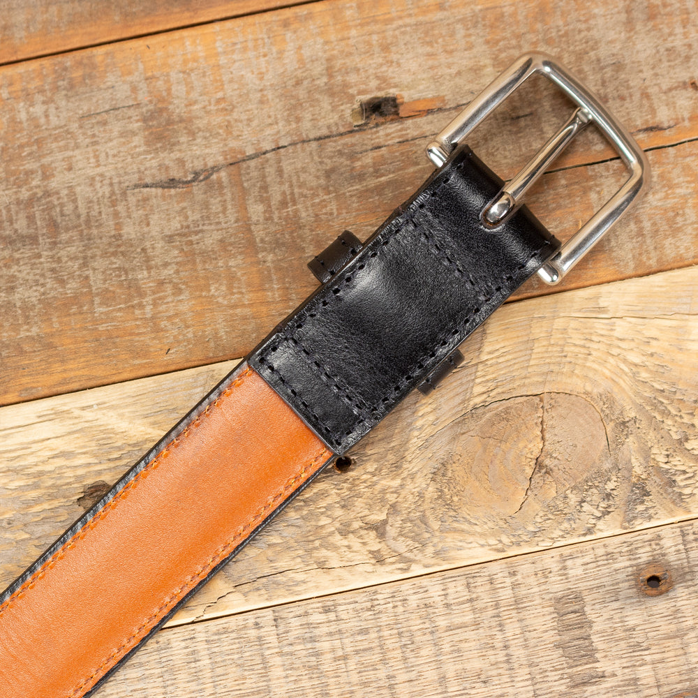 Black Italian Raised Center Leather Dress Belt Yoder Leather Company Black Italian Raised Center Leather Dress Belt Yoder Leather Company