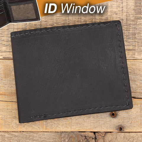 Black Kangaroo Leather Wallet