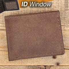 Kangaroo Brown ID Wallet-Yoder Leather Company