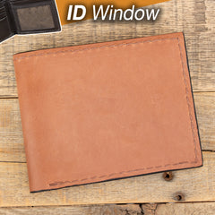 Kangaroo Tan ID Wallet-Yoder Leather Company