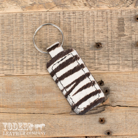 Zebra Print Key Fob