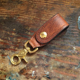 Brown Cowhide Handmade Latch Key Hanger