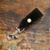 Hippopotamus Leather Key Latch Hanger