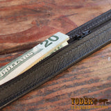 Stitched Black Money Belt