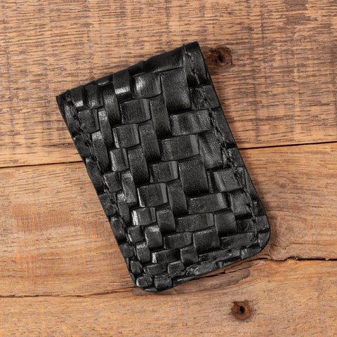 Basket Weave Black Cash Clip