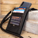 Black Phone Wallet Purse