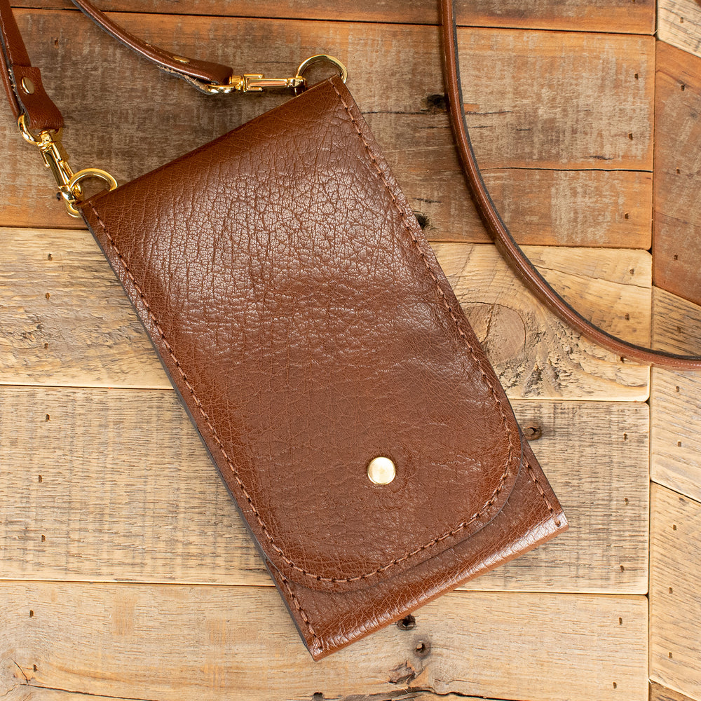 Brown Water Buffalo Phone Purse Wallet Brown Water Buffalo Phone Purse Wallet