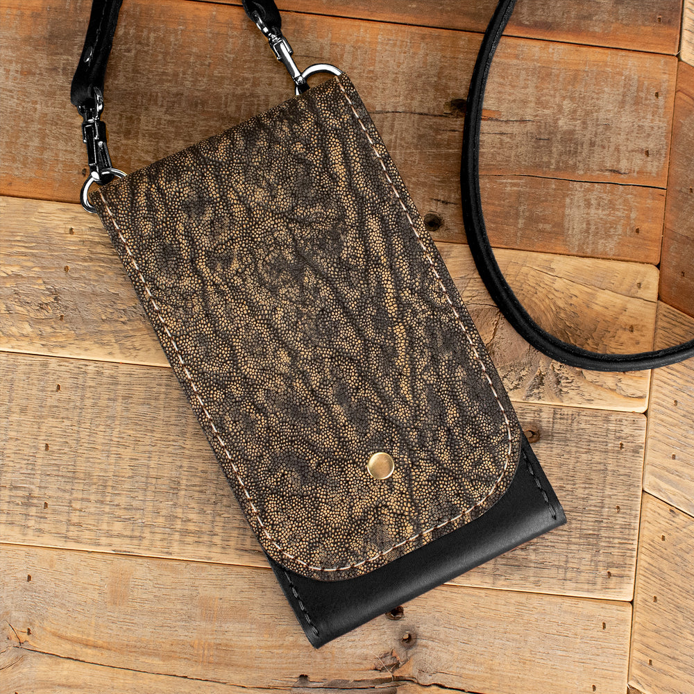 Women's Treebark Elephant Leather Phone Wallet