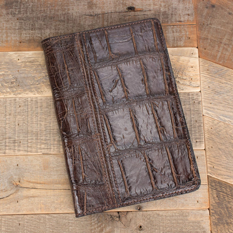 Brown Alligator Leather Portfolio