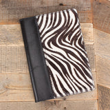 Zebra Print Leather Padfolio