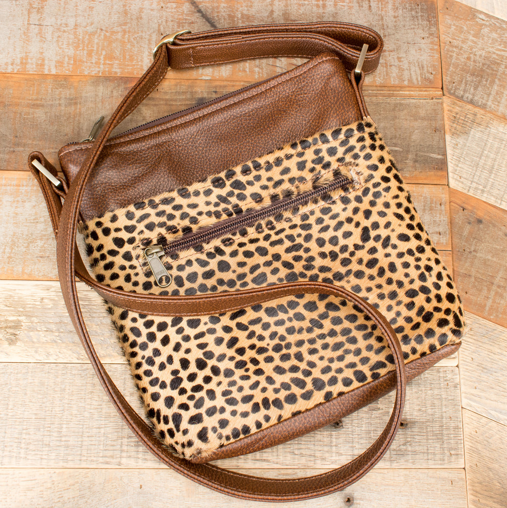 Furry Leopard Purse