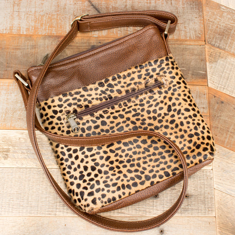 Leopard Print Cowhide Handbag