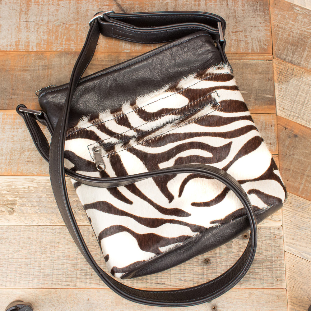 Furry Zebra Print Leather Phone Purse Wallet – Yoder Leather Company