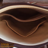 Leather Floral Pattern Handbag