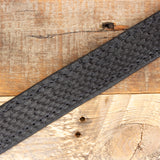 python leather belt black