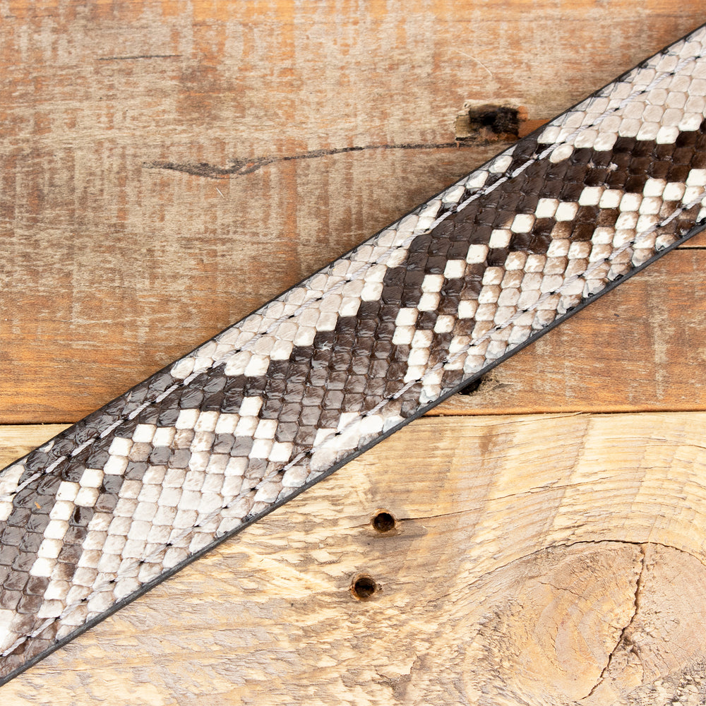 Python Snakeskin Leather Dress Belt – Yoder Leather Company