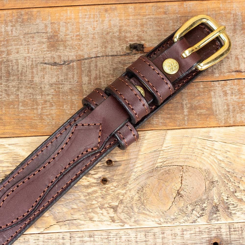 Raised Center Dark Brown Ranger Leather Dress Belt Brown / 32" Waist 34" Belt Raised Center Dark Brown Ranger Leather Dress Belt Brown / 32" Waist 34" Belt