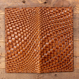 Basket Weave Brown Rodeo Wallet