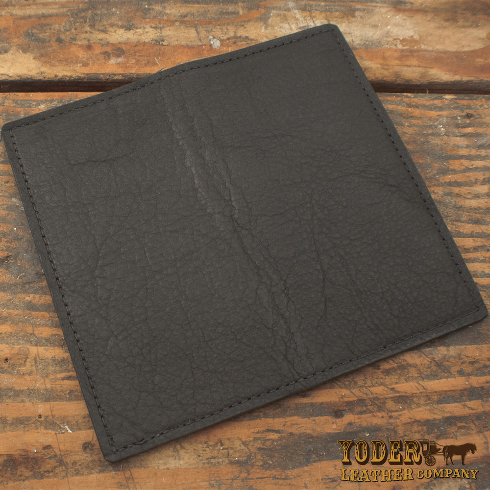 Bison Black Rodeo Checkbook Wallet – Yoder Leather Company