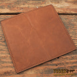 Brown Cowhide Leather Roper Wallet