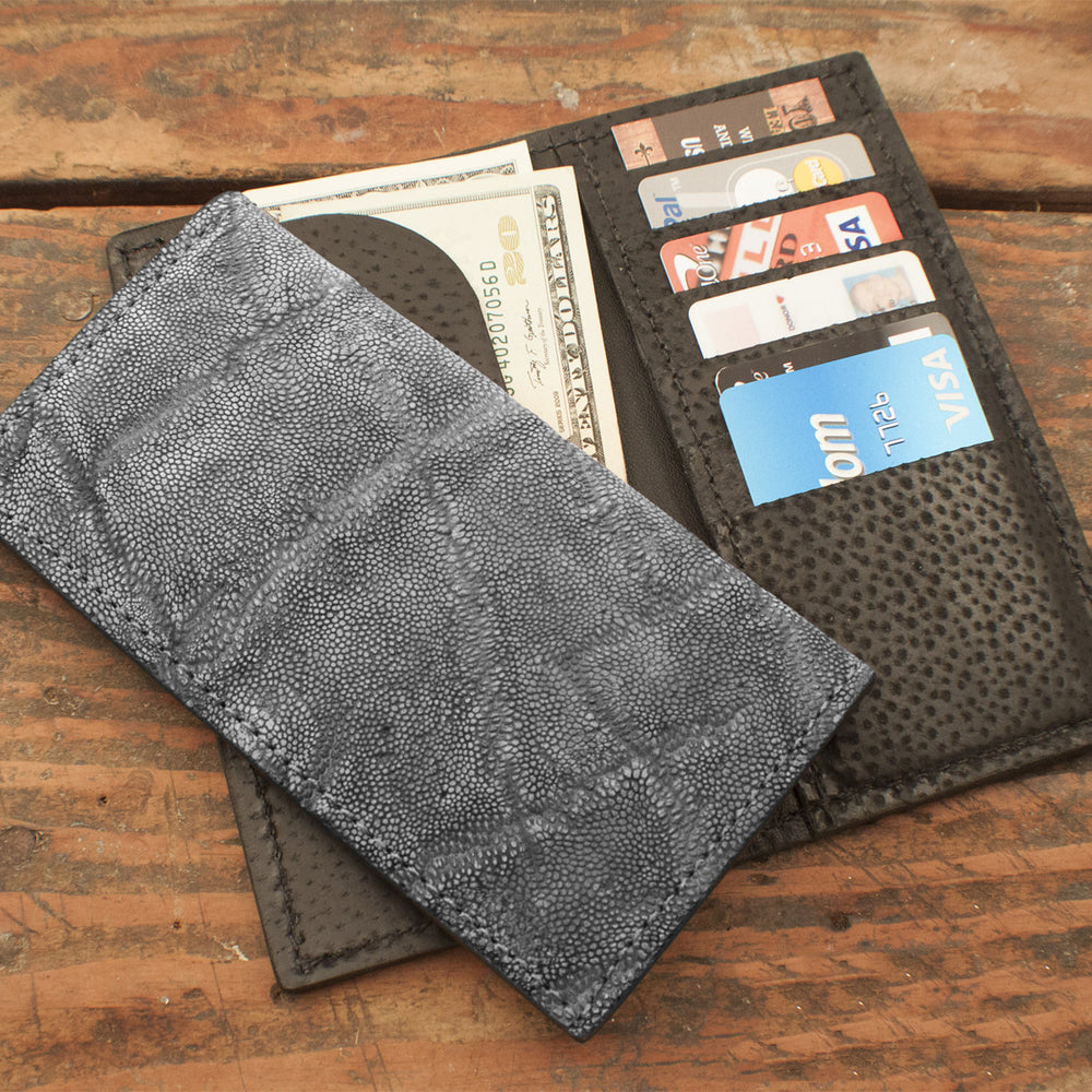 Gray Elephant Checkbook Wallet