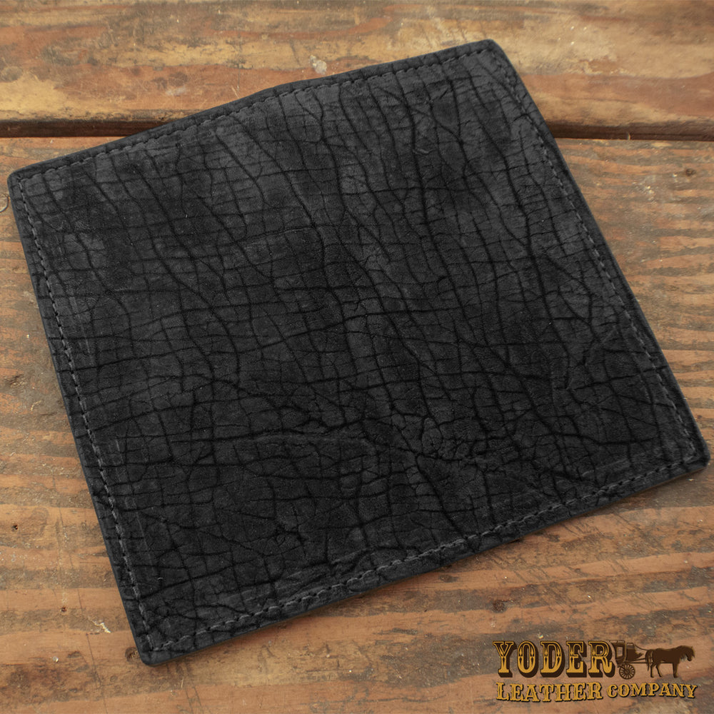 Black Hippo Rodeo Checkbook Wallet – Yoder Leather Company