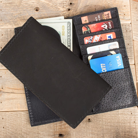 Black Kangaroo Checkbook Wallet