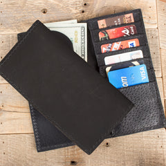 Kangaroo Black Rodeo Wallet-Yoder Leather Company