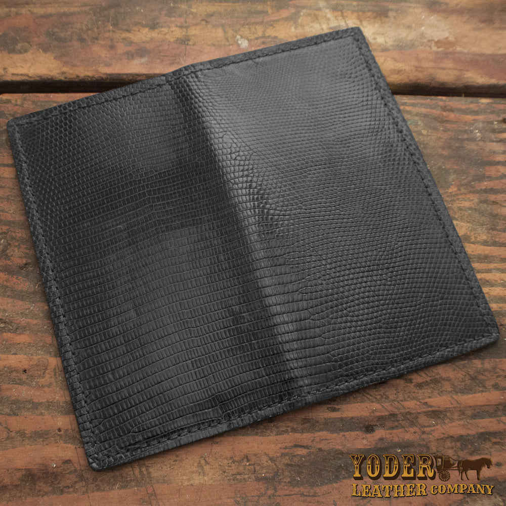 Black Lizard Rodeo Checkbook Wallet – Yoder Leather Company