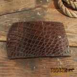 Brown Alligator Clutch