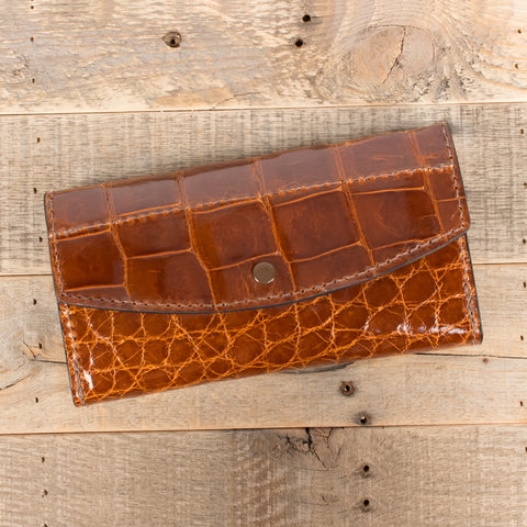 Alligator Skin Leather Women's Purse