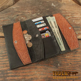 Caramel Brown Clutch Handbag Wallet