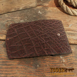 red and gray elephant clutch women's