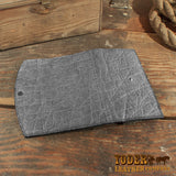 gray elephant clutch wallet