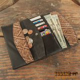 elephant clutch handbag wallet