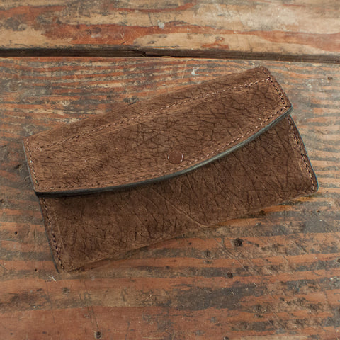 Hippo Brown Clutch