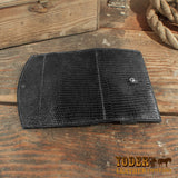 Black Tegu lizard clutch wallet