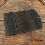 Black Sharkskin Wallet Clutch Bag