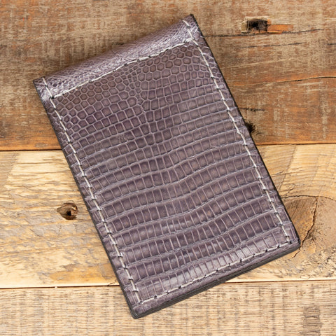 Lizard Gray Thin Wallet