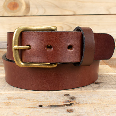Brown Smooth Leather Belt
