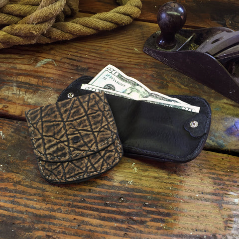 Treebark Elephant Leather Cab Wallet Taxi Style