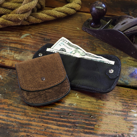 Brown Hippopotamus Cab Wallet Taxi Style
