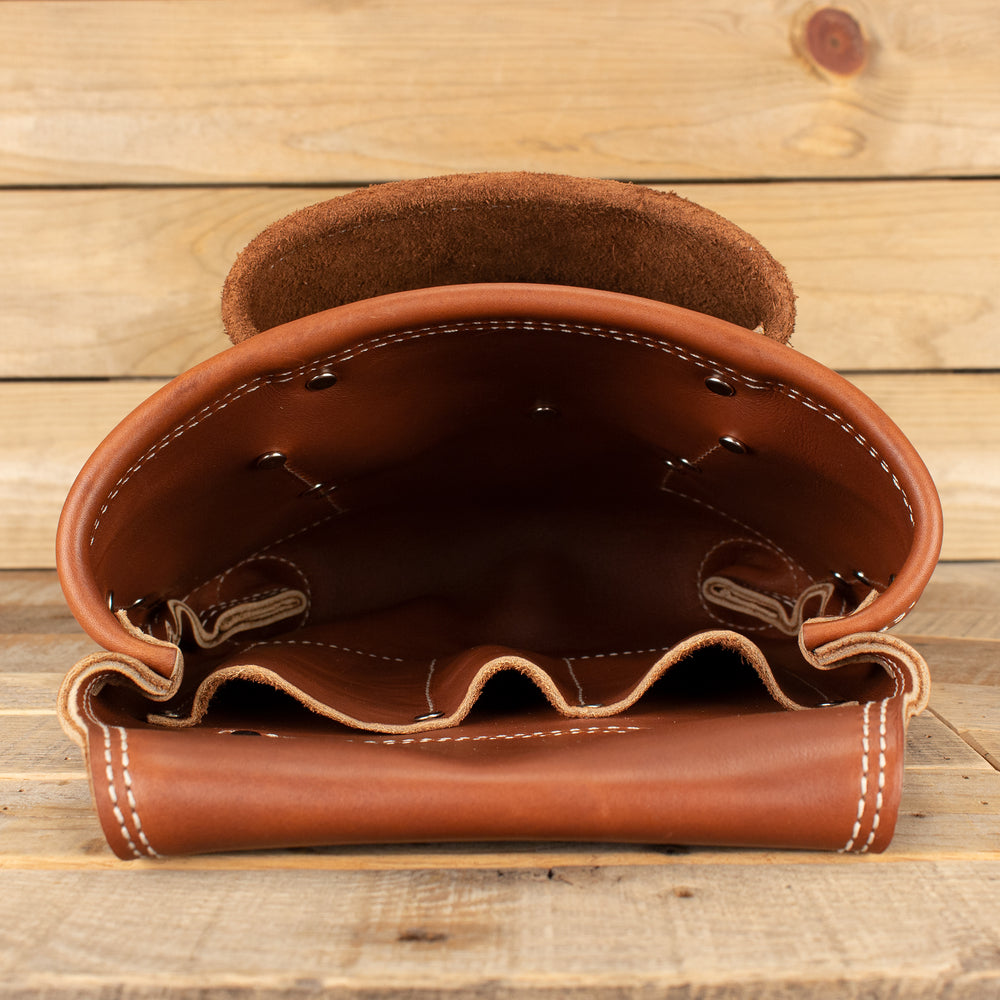 Brown Genuine Leather Utility Belt Pouch